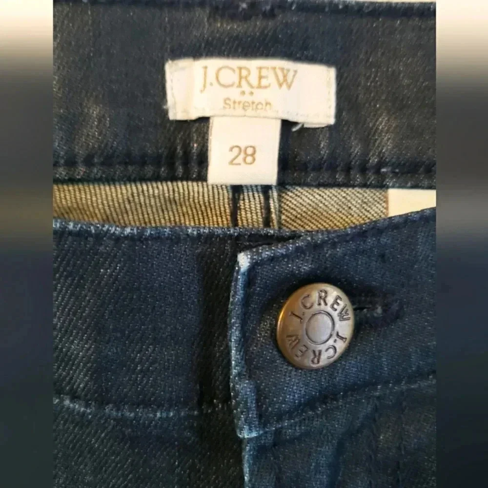 J. Crew| Matchstick Straight Leg Faux Leather Jeans